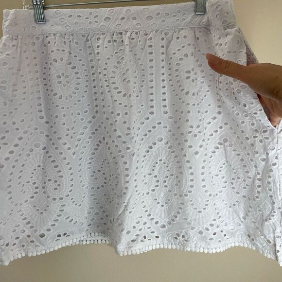 RyeGrass|A-Line|Skirt|100% Cotton|Elastic waistband|With Pockets - Picture 8 of 16